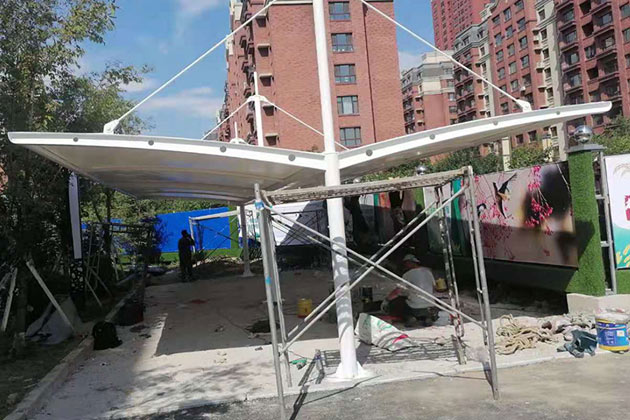 夏季如何多哈爾濱膜結構車棚進行維護呢？